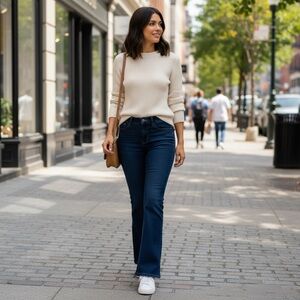 Elegant Indigo Flare Jeans for Women